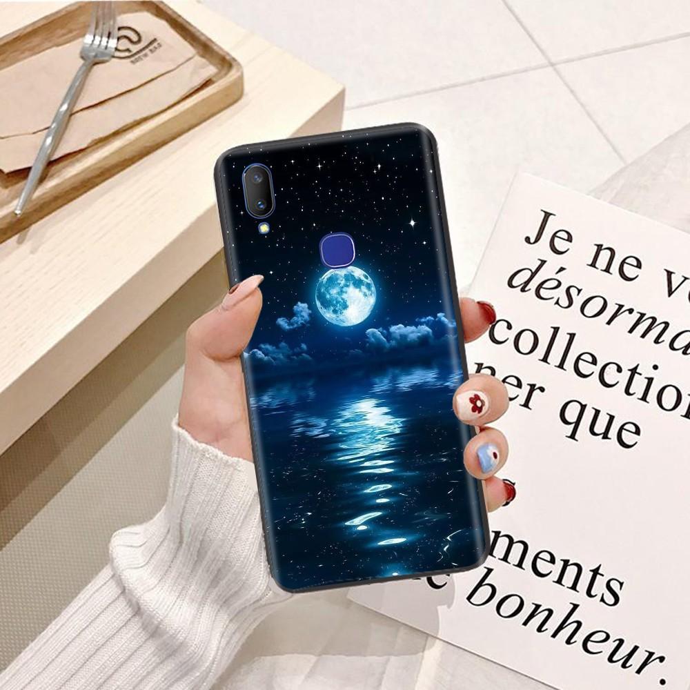 Ốp lưng dành cho điện thoại ViVo V7 Viền dẻo TPU hình Trăng Xanh