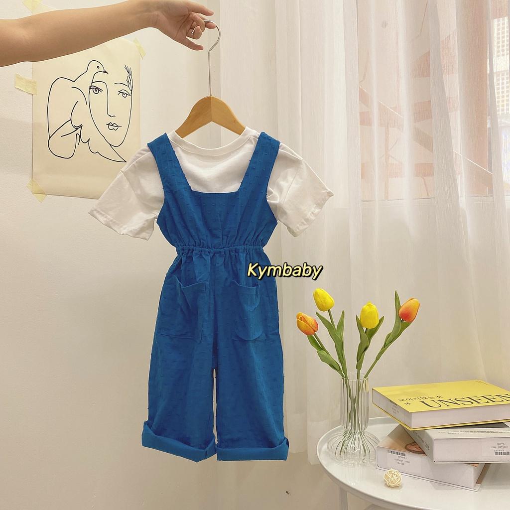 Jumpsuit cổ vuông sành điệu cho bé J676