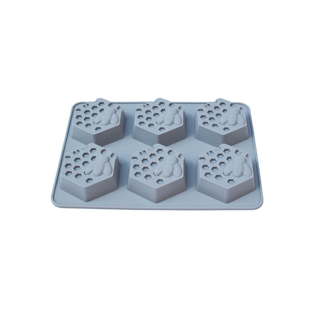 4 Compartment Silicone Soap Mold Massage Bar Soap making Tool With Single-hole Moulds