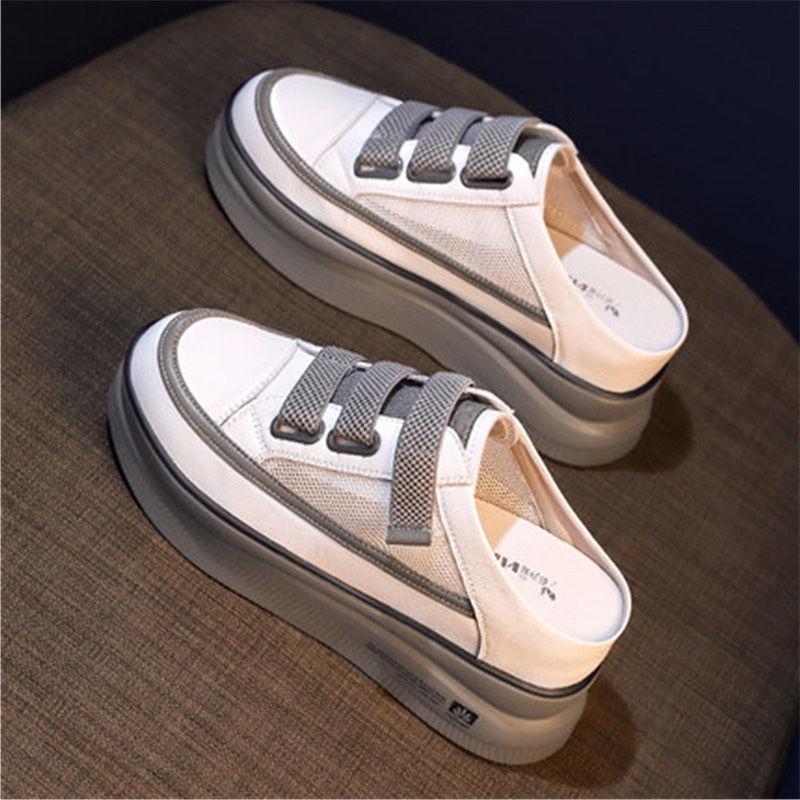 Dép Bít Mũi Đế Dày Thoáng Khí Thời Trang Mới Cho Nữ