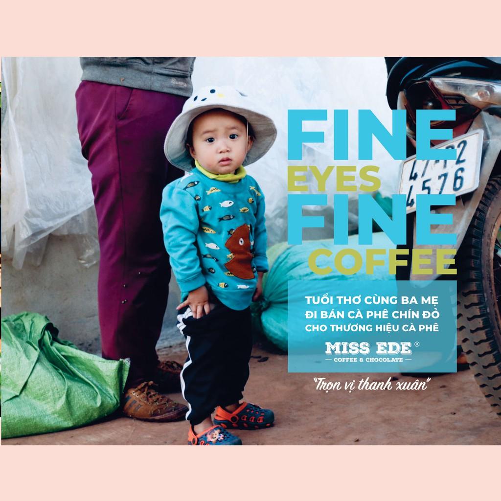 Cà phê hoà tan Đen đá MISS EDE - 240g: 15 x 16 g (có đường) - Siêu mạnh với tỷ lệ cà phê hoà tan tới 35%