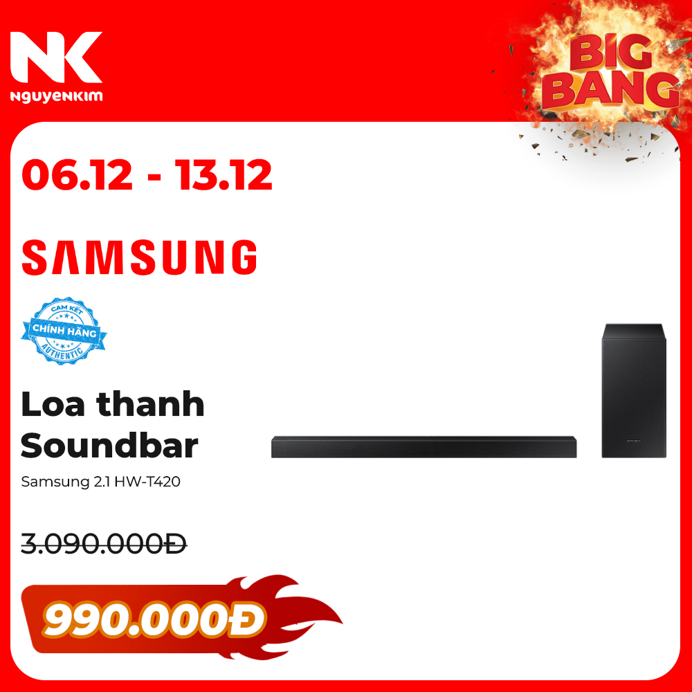 Loa thanh Soundbar Samsung 2.1 HW-T420 - Hàng chính hãng