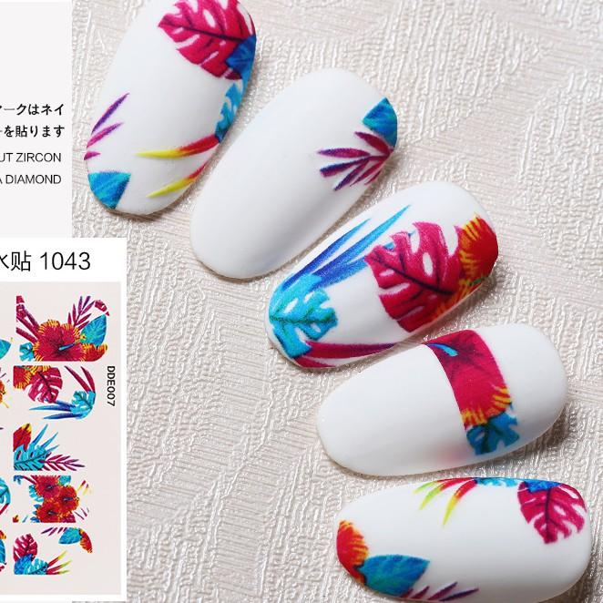 Sticker nails hoa - hình dán móng 3D 3608