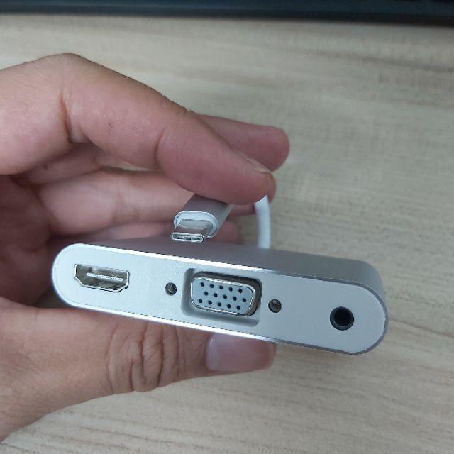 Hub USB Type-C ra HDMI,VGA cho laptop táo,MHL - Hồ Phạm