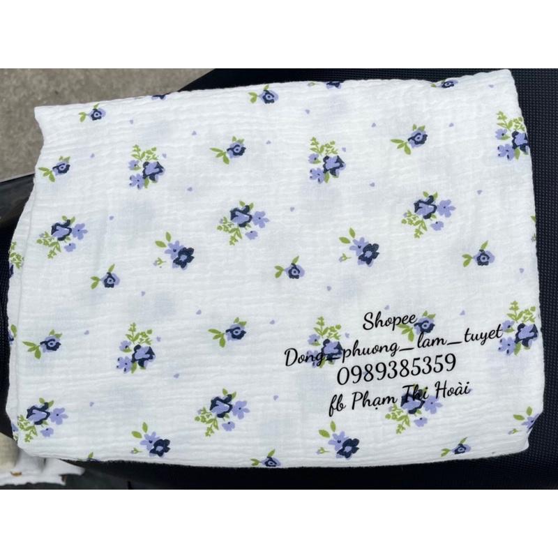vải xô muslin cao cấp 2 lớp 100% cotton mềm mịn may khăn tắm,chăn,gối,bộ pyjama