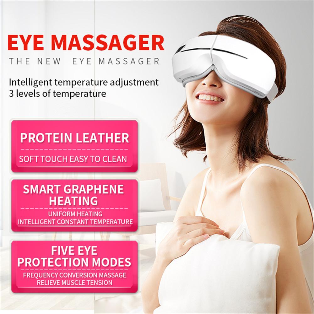 Hình ảnh CINCATDY 4D Smart Airbag Vibration Eye Massager Eye Care Instrumen Heating Bluetooth Music Relieves Fatigue And Dark Circles
