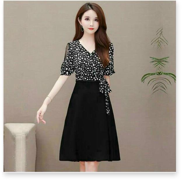 ĐẦM LỤA THIẾT KẾ HỌA TIẾT ĐƠN GIẨN NHƯNG KHÔNG KÉM PHẦN SANG TRỌNG THỜI TRANG VINA 1HIT FASHION