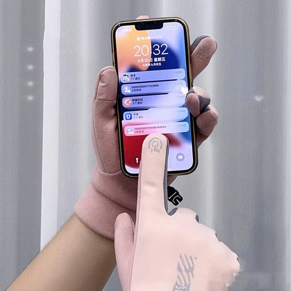 Găng tay giữ ấm mùa đông chống gió, kháng nước mưa Bao tay thể thao cảm ứng điện thoại đi xe máy, xe đạp lót nỉ cho nam nữ,  bảo hộ đi phượt