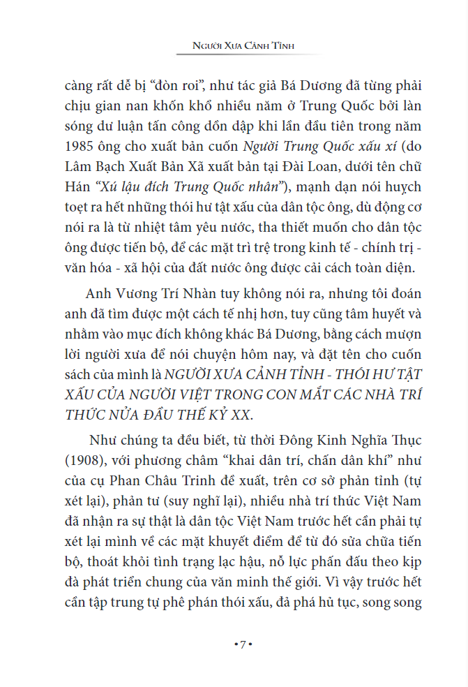 Người Xưa Cảnh Tỉnh (Tái Bản 2024)