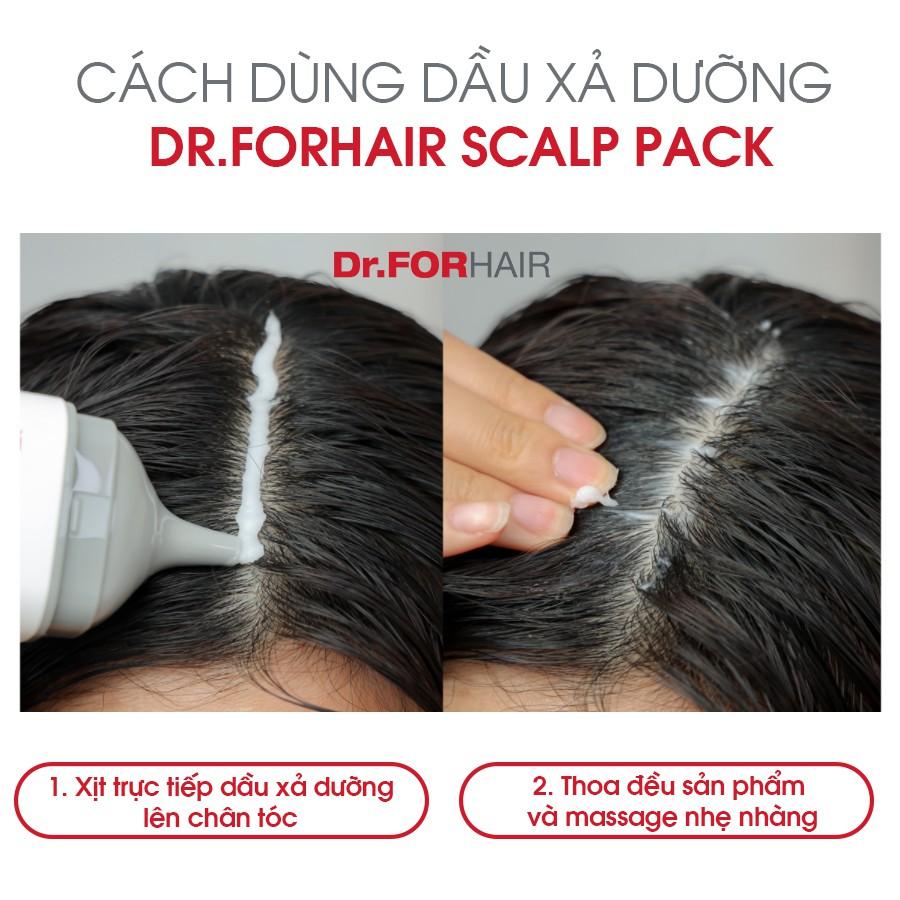 Bộ gội xả dưỡng mini hỗ trợ mọc tóc nuôi dưỡng da đầu khỏe mạnh Dr.FORHAIR Folligen Plus x Scalp Pack x Tonic