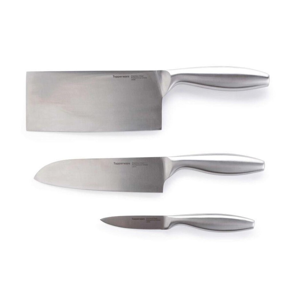 Bộ Dao Pro Asian Knives (3) TUPPERWARE CHÍNH HÃNG (tặng Đế cắm)