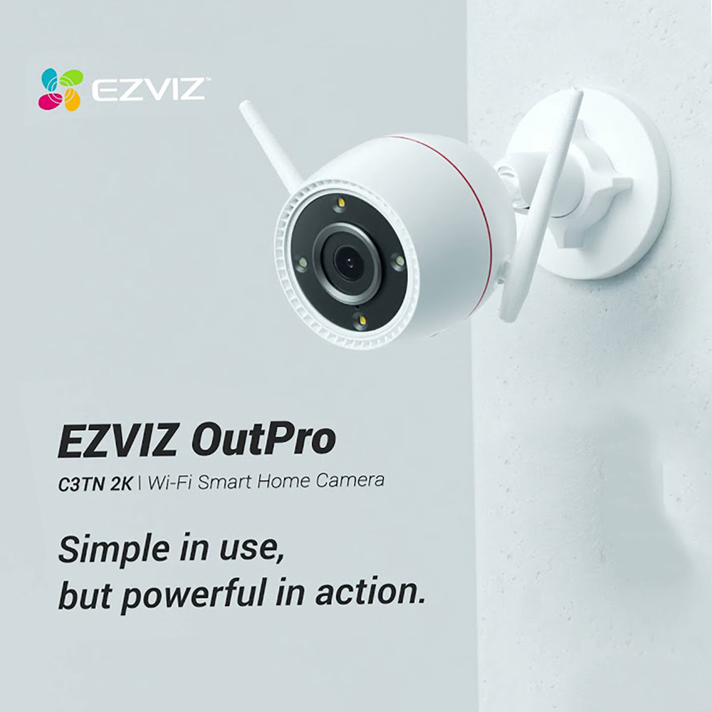 Camera IP Wifi hồng ngoại EZVIZ C3TN 2MP (Color Night Vision) - Camera ngoài trời, có màu ban đêm, hàng chính hãng