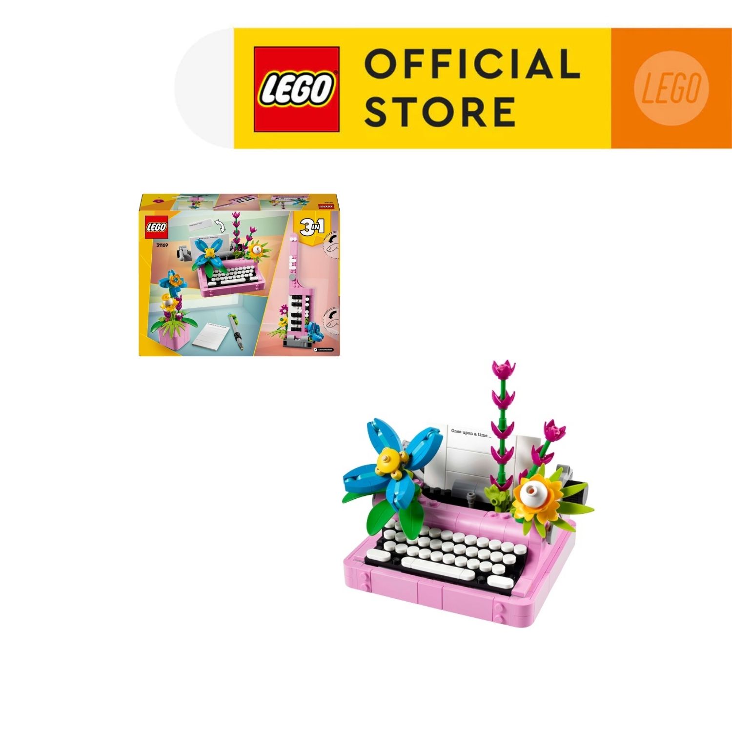 LEGO CREATOR 31169 Đồ Chơi Lắp Ráp Máy Đánh Chữ Và Hoa (363 Chi Tiết)