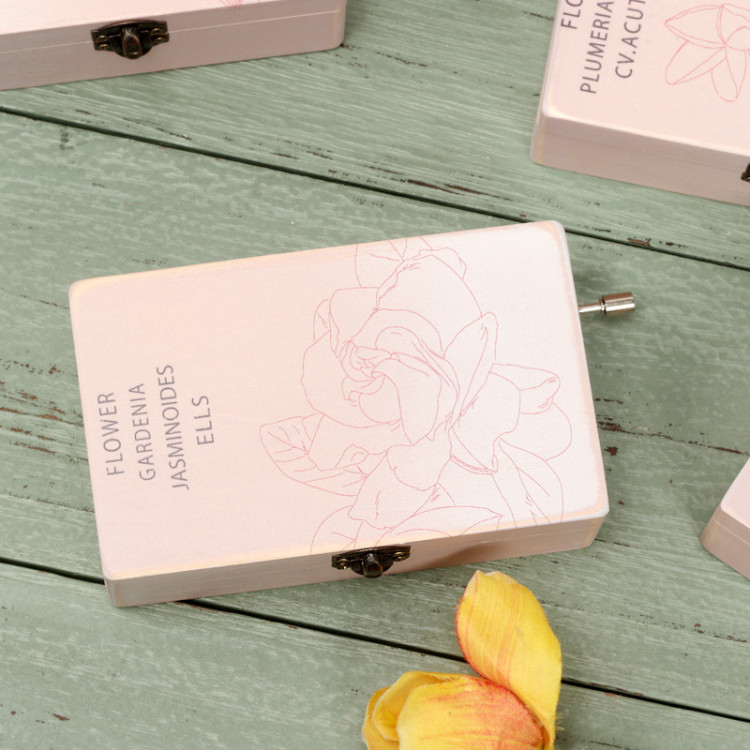 Hộp nhạc gỗ zakka