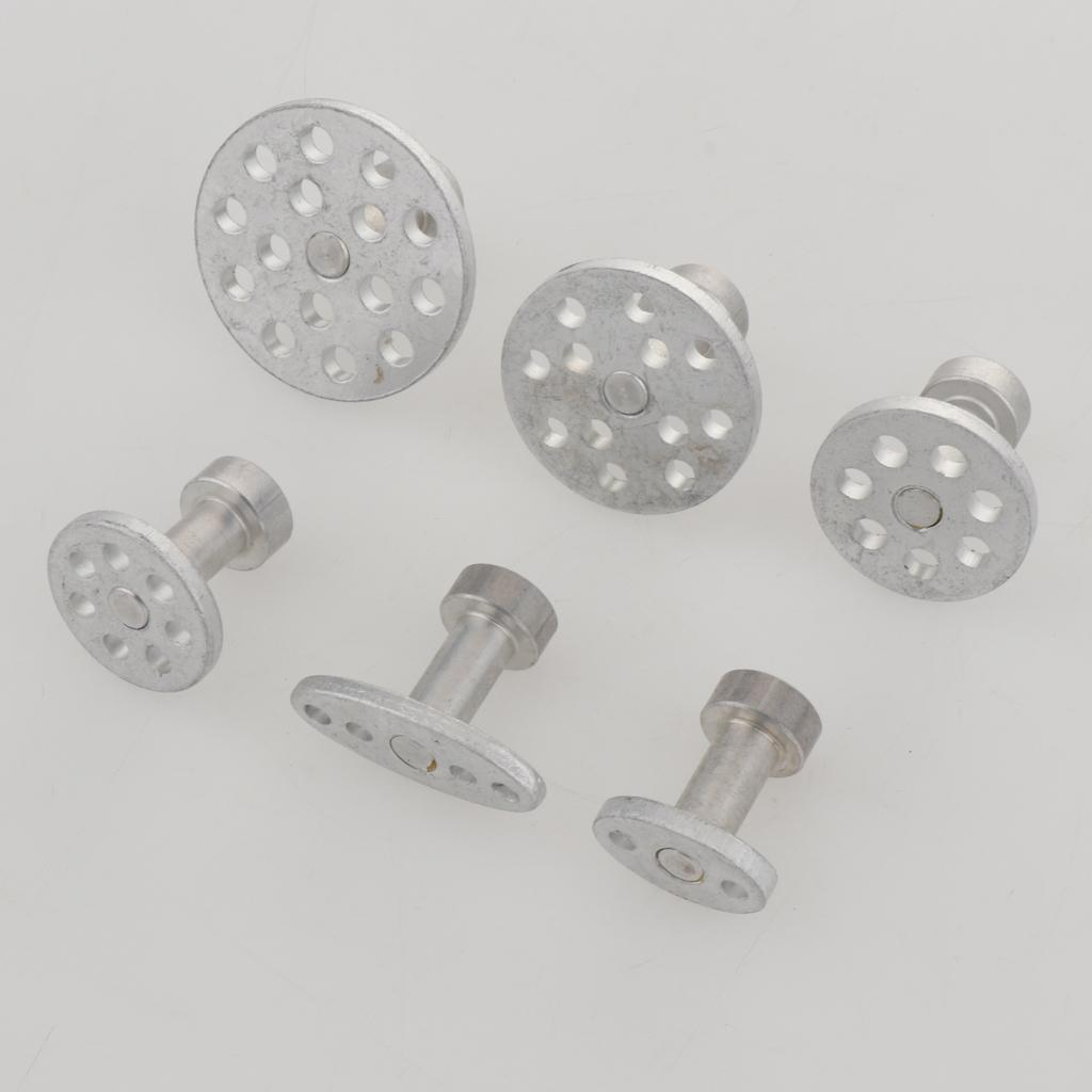 6 Sizes Auto Tool Kit Aluminum Glue Puller Tabs for Car Paintless Repair