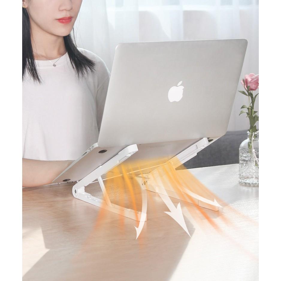 N2 Giá Đỡ Tản Nhiệt Laptop, iPad Xếp Gọn Thông Minh Nhựa ABS Cao Cấp , Điều Chỉnh Độ Cao.