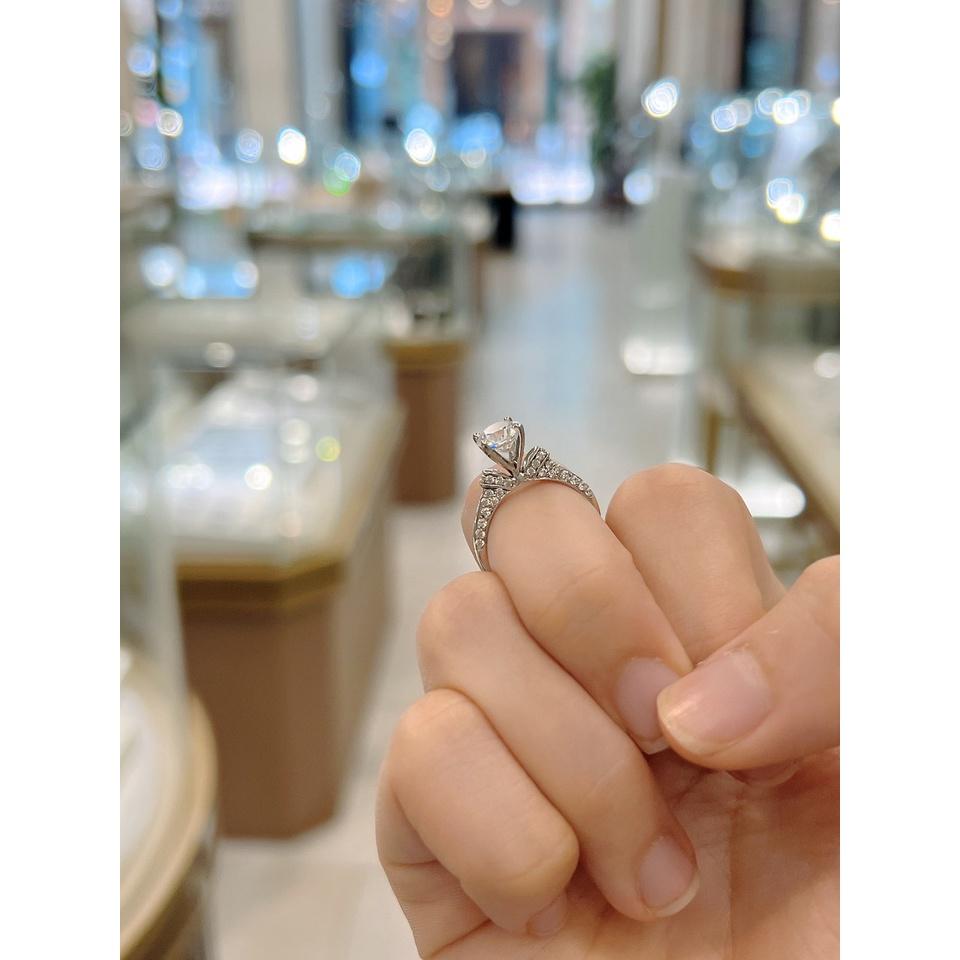 Nhẫn Nữ Danny Jewelry Bạc 925 Đá Chủ CZ Xi Rhodium SPLRA1032