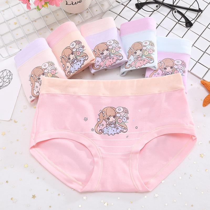 Set 5 quần chip tam giác bé gái KIDS GENZ QUẢNG CHÂU , quần lót trẻ em cotton cao cấp mềm mịn thoáng mát bảo vệ CHO BÉ