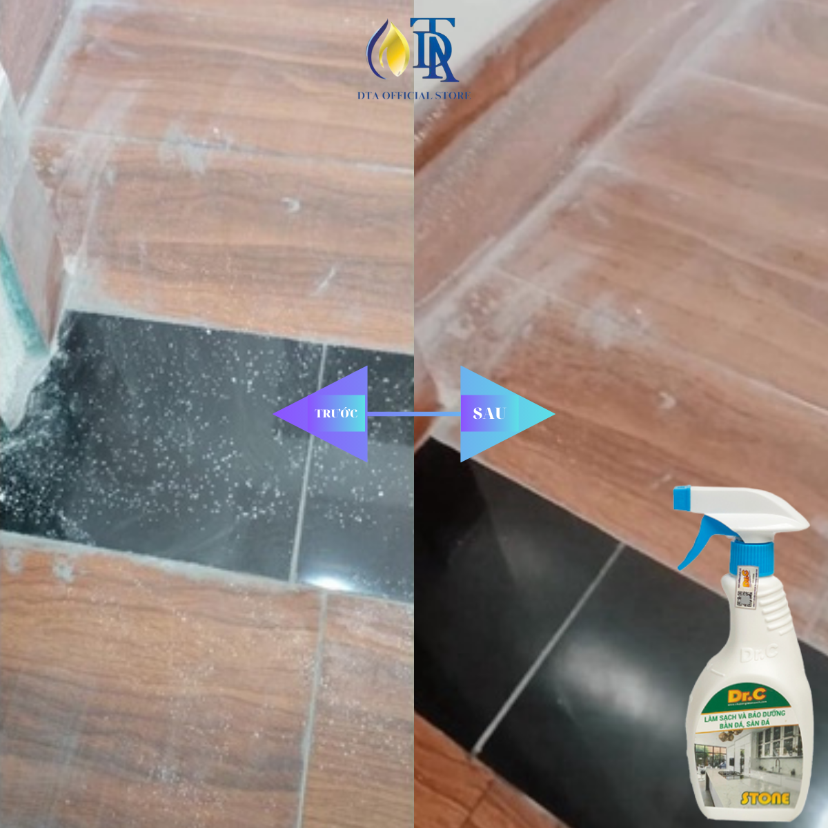 Tẩy Đa Năng Vua Tẩy Rửa Đa Năng,Làm Sạch Các Vết Keo Sơn,Vết Bẩn Bám Lâu ngày Trên Tường Và Bề Mặt Cứng DR.C Stone 5 Lít