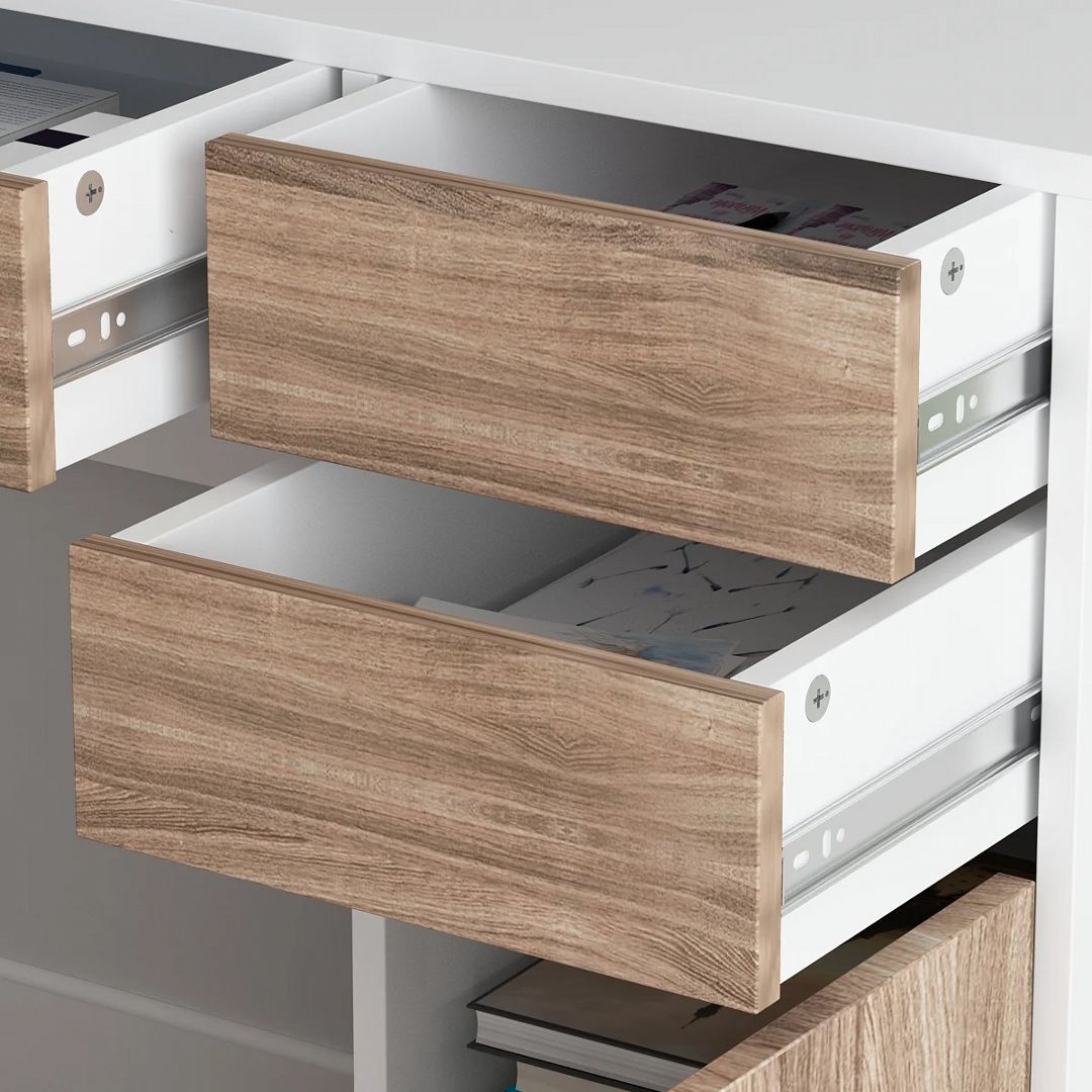 Bàn làm việc, bàn học gỗ hiện đại SMLIFE Dakoon | Gỗ MDF dày 17mm chống ẩm | D110xR50xC75cm
