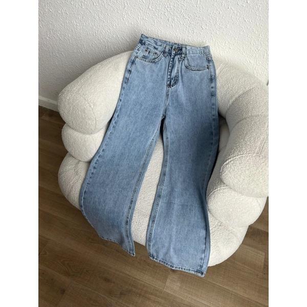 Quần Jeans suông dài hai màu