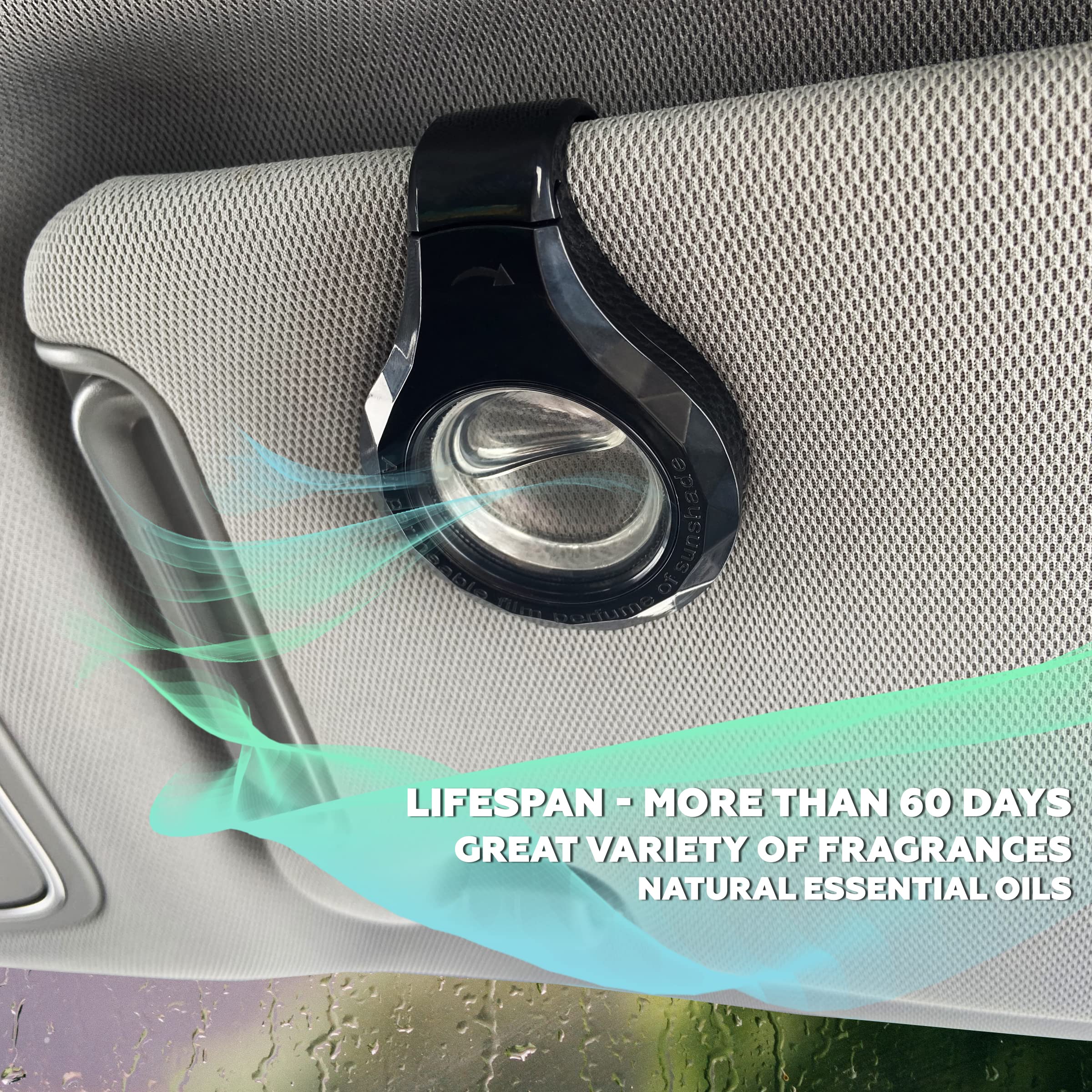 Nước hoa ô tô khuếch tán kẹp kính chắn nắng Car Air Fresh Diffuser