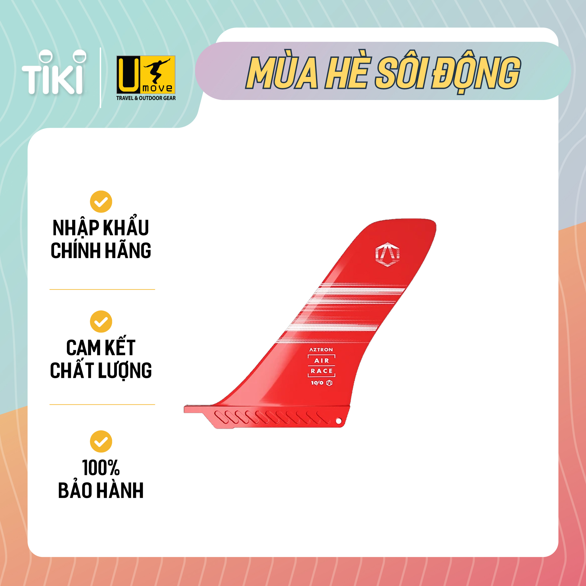 Bánh lái Aztron 10" Nylon Air SUP Race Fin AC-F180