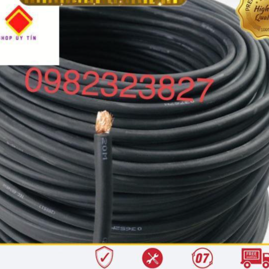 Dây cáp hàn 16mm cao su mềm lõi đồng
