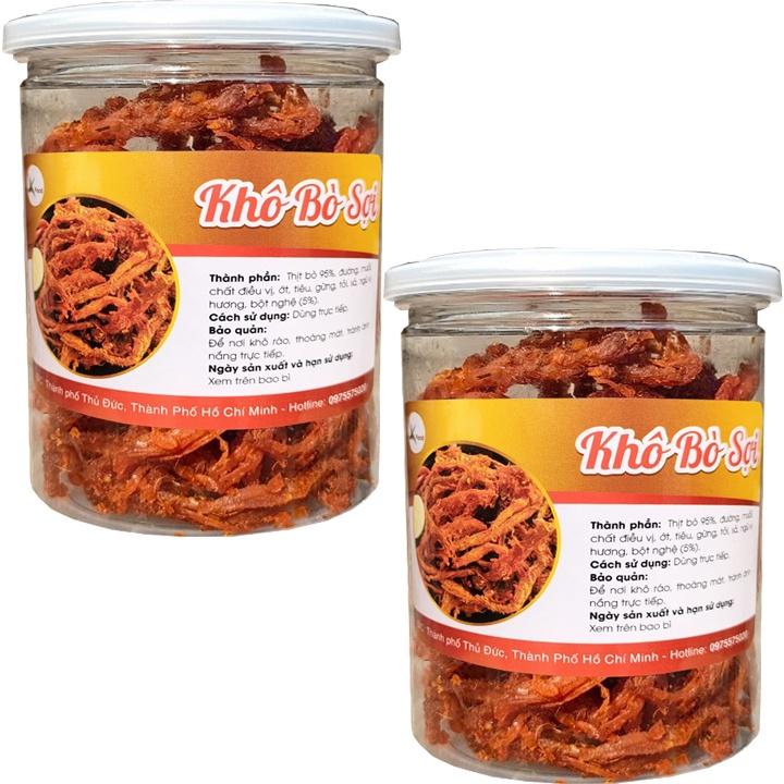 KHÔ BÒ SỢI DÀI HÀNG LOẠI NGON MỖI HŨ 200G HIỆU SK FOOD