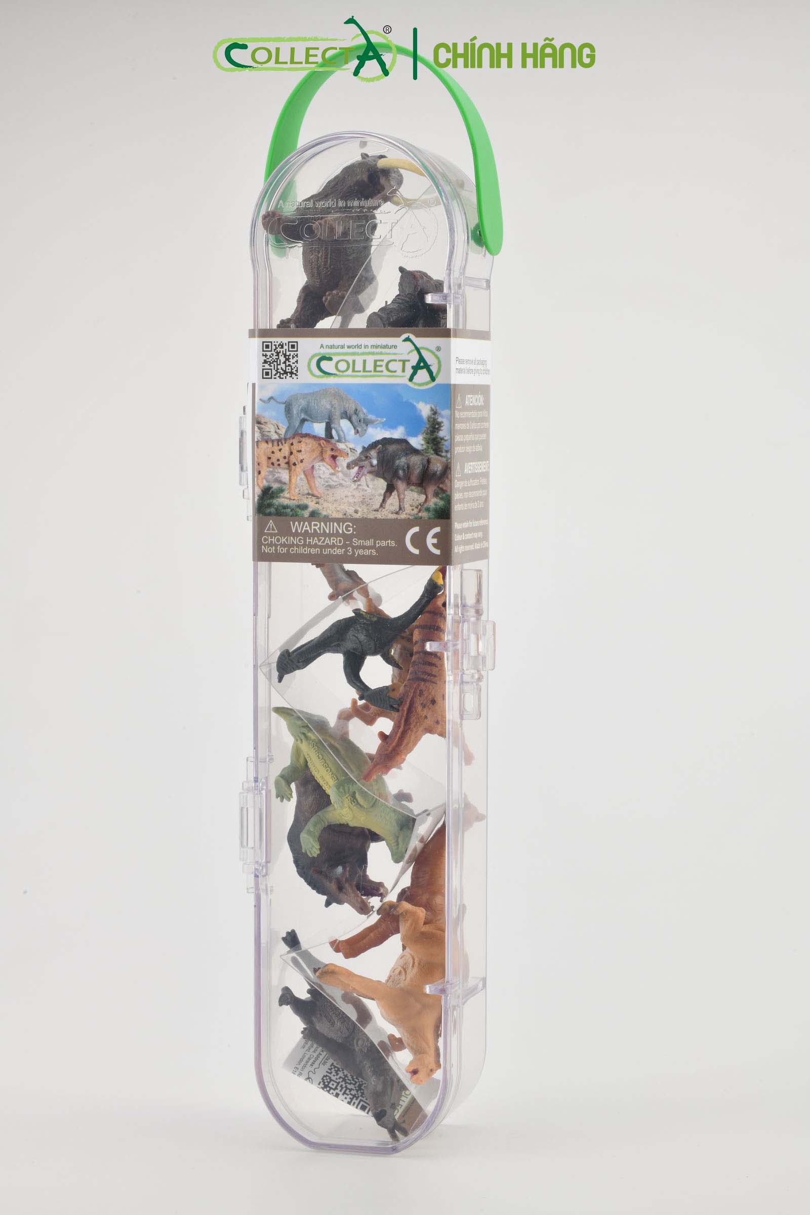 Bộ hình thu nhỏ: Động Vật Tiền Sử - CollectA Box of Mini Prehistoric Animals, hiệu: CollectA, mã HS 9655090[A1100] -  Chất liệu an toàn cho trẻ - Hàng chính hãng