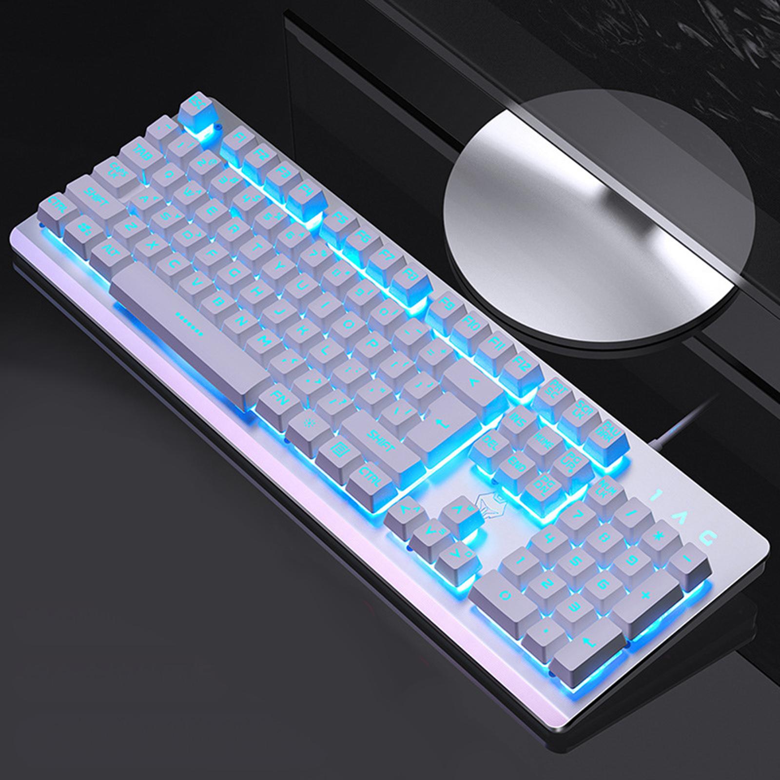 USB Wired Gaming Keyboard Universal 104 Keys