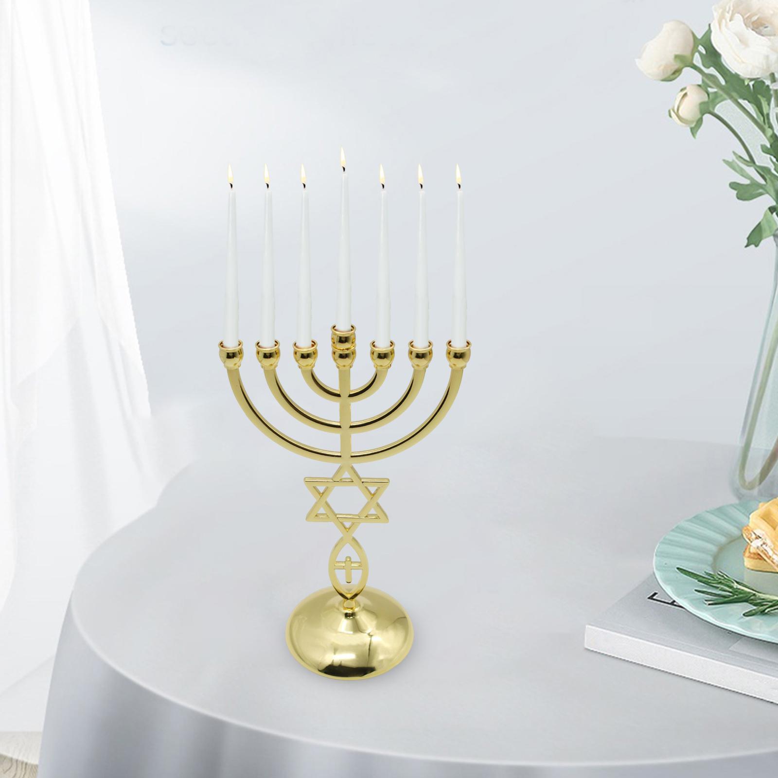 Catholic Candelabra Decoration Metal Candle Holder for Dinner Table 3-Candle
