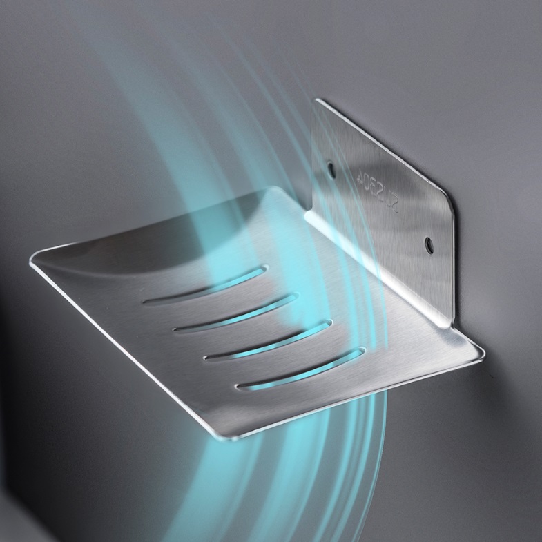 Khay- Giá inox để xà phòng tắm dán tường siêu chắc- Tặng kèm keo dán, không cần khoan đục