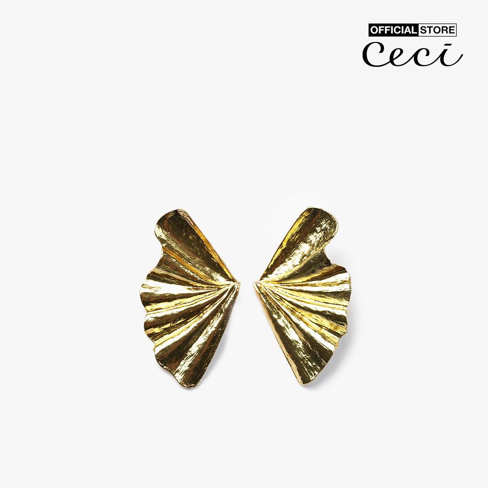 CECI - Khuyên tai nữ thiết kế xếp ly độc đáo CC1-08000029-27