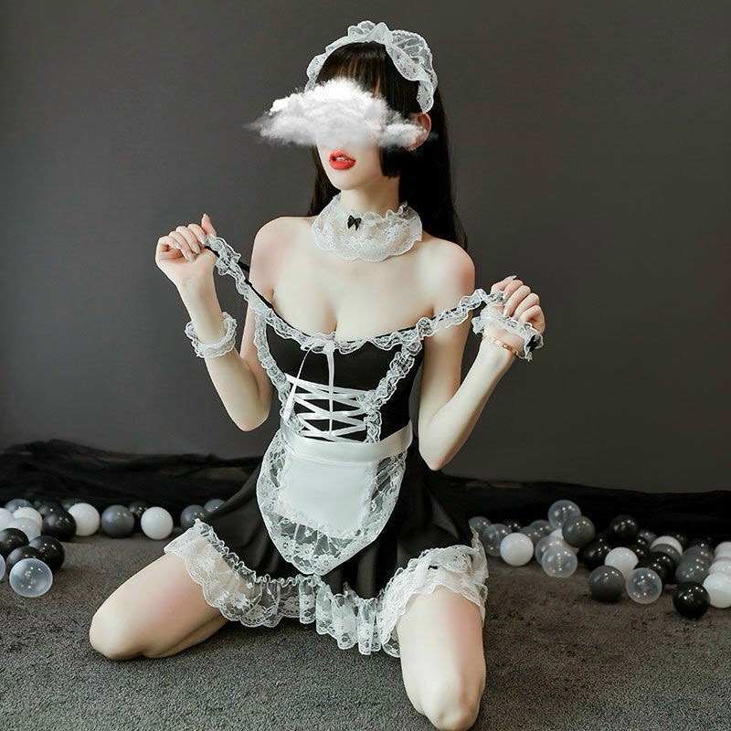 Đồ ngủ Cosplay S024 cô hầu gái full phụ kiện kèm chip không kèm bườm