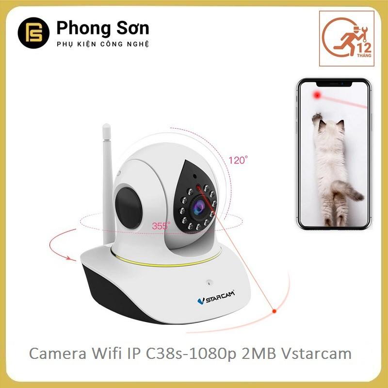 Camera wifi ip trong nhà C38s 1080p 2MB Vstarcam - Hàng Chính hãng