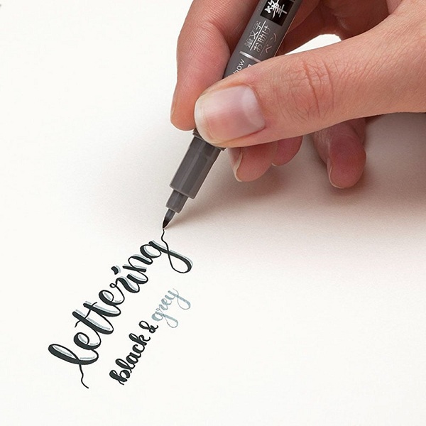 Bút viết thư pháp hai đầu  TOMBOW FUDENOSUKE chuyên viết Hán tự Brush Lettering