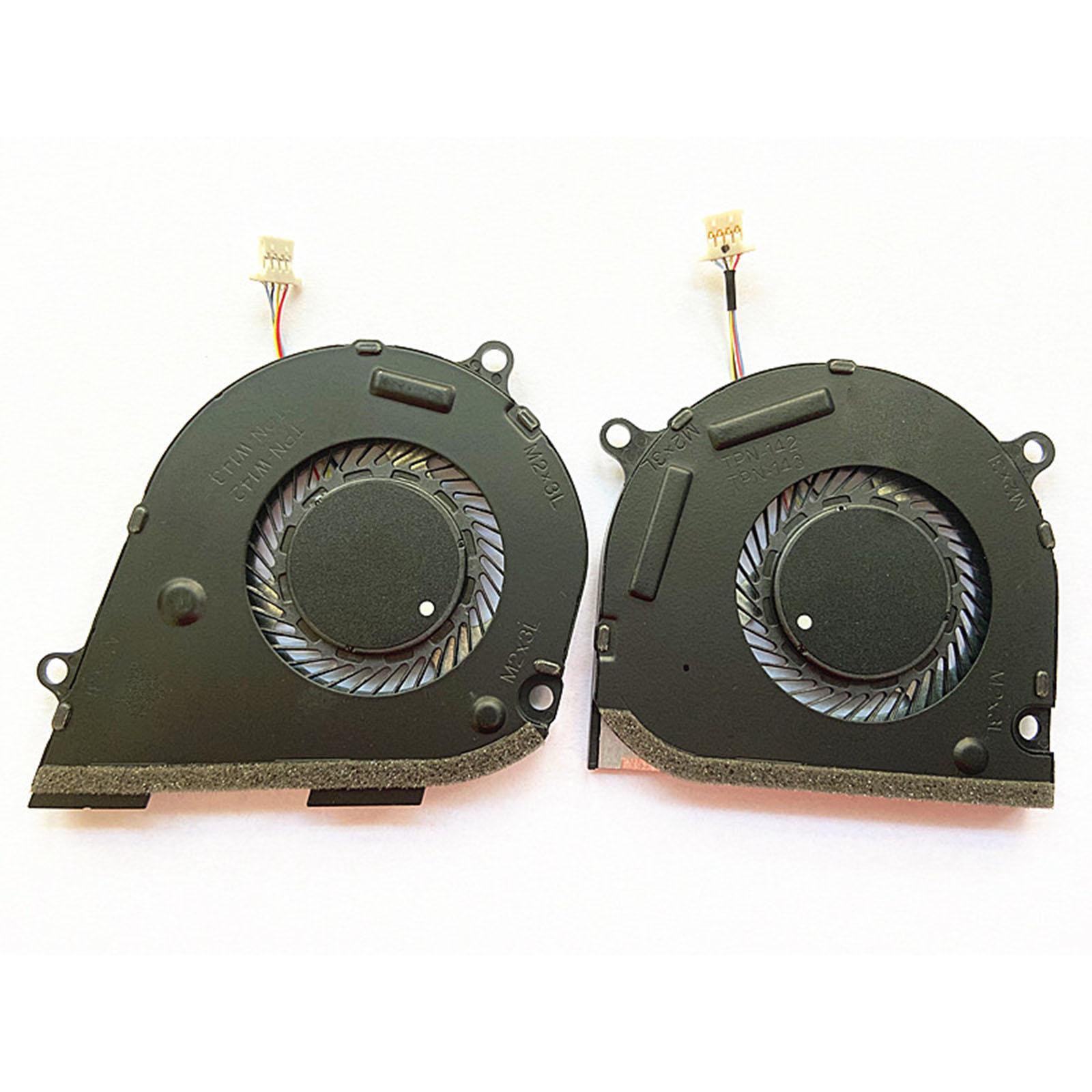 2 Pieces CPU GPU Cooling Fan Set Cooler Laptop CPU Cooling Fan for HP 15-Dr Replacement Parts L53542-001