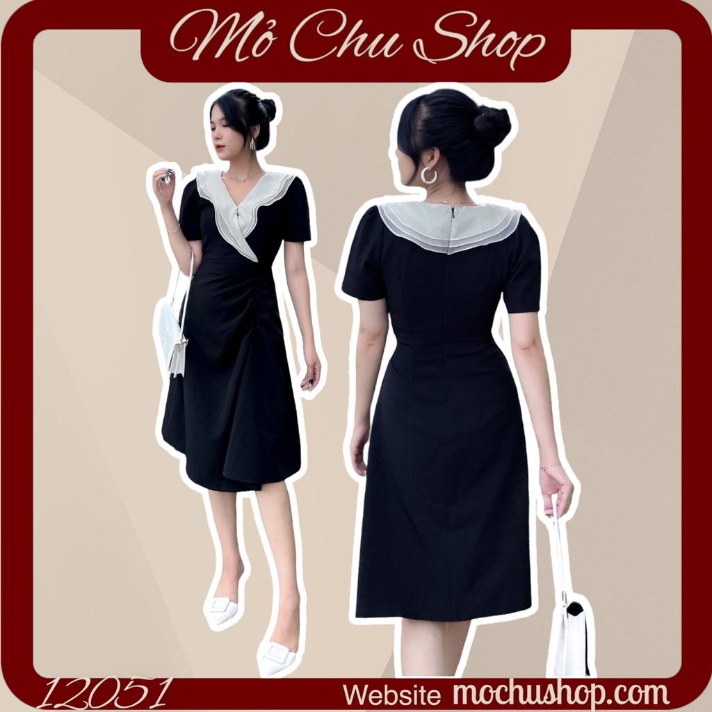 ĐẦM MIDI CỔ BÈO NHÚN THÂN 12054