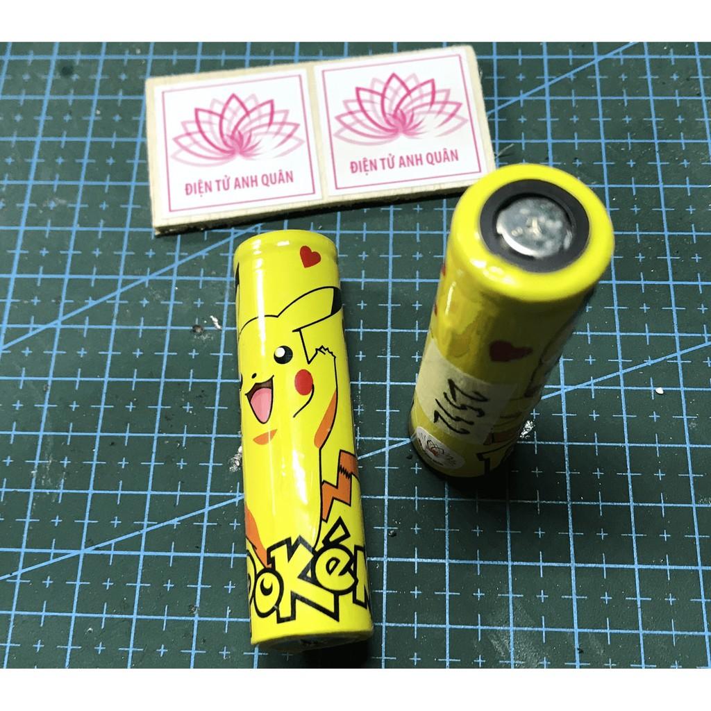 Pin 18650 Phiên bản Pikachi ( Dung lượng 2500 - 3000 mah )
