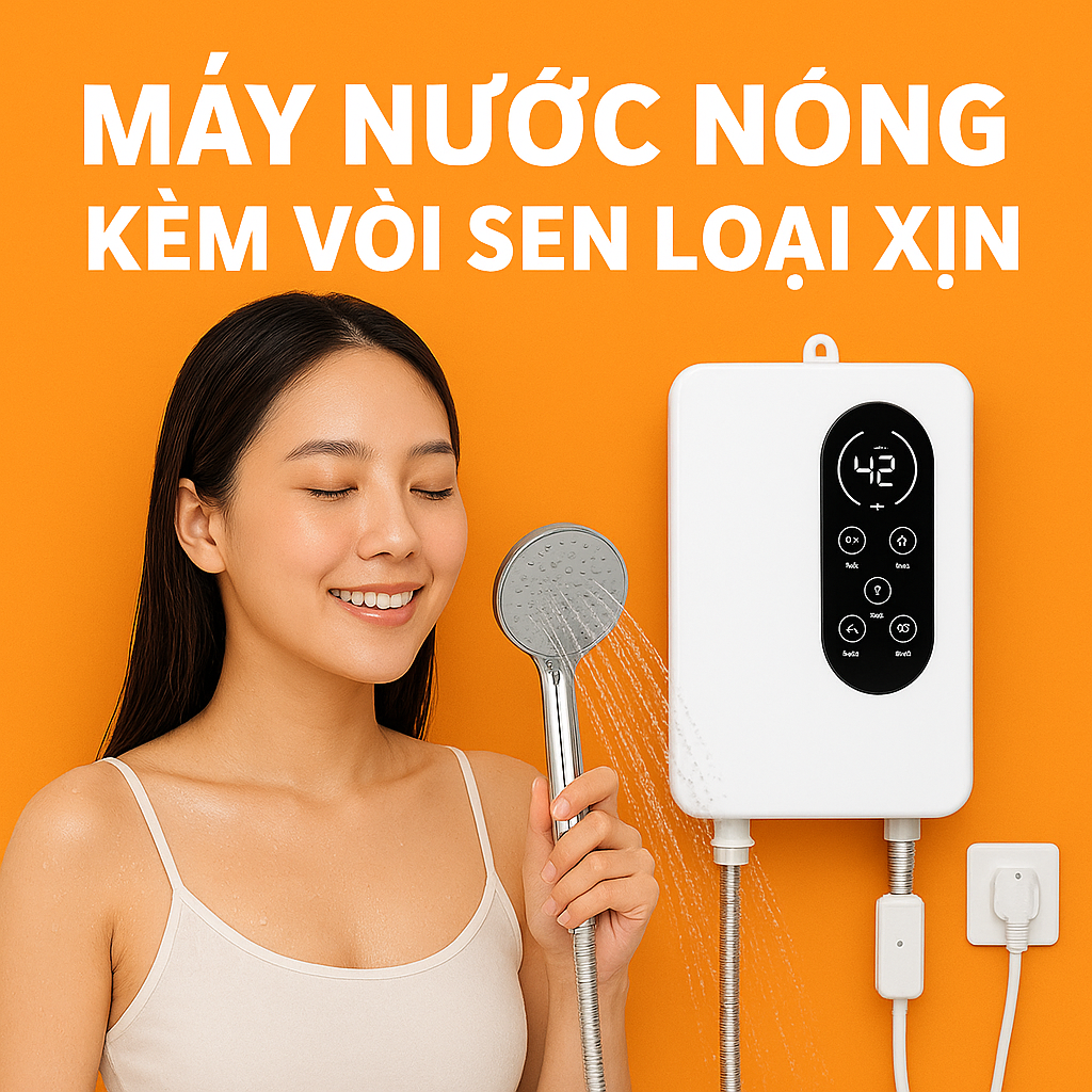 Máy Nước Nóng Thông Minh Kèm Vòi Sen: An Toàn Tuyệt Đối, Có Át Chống Giật