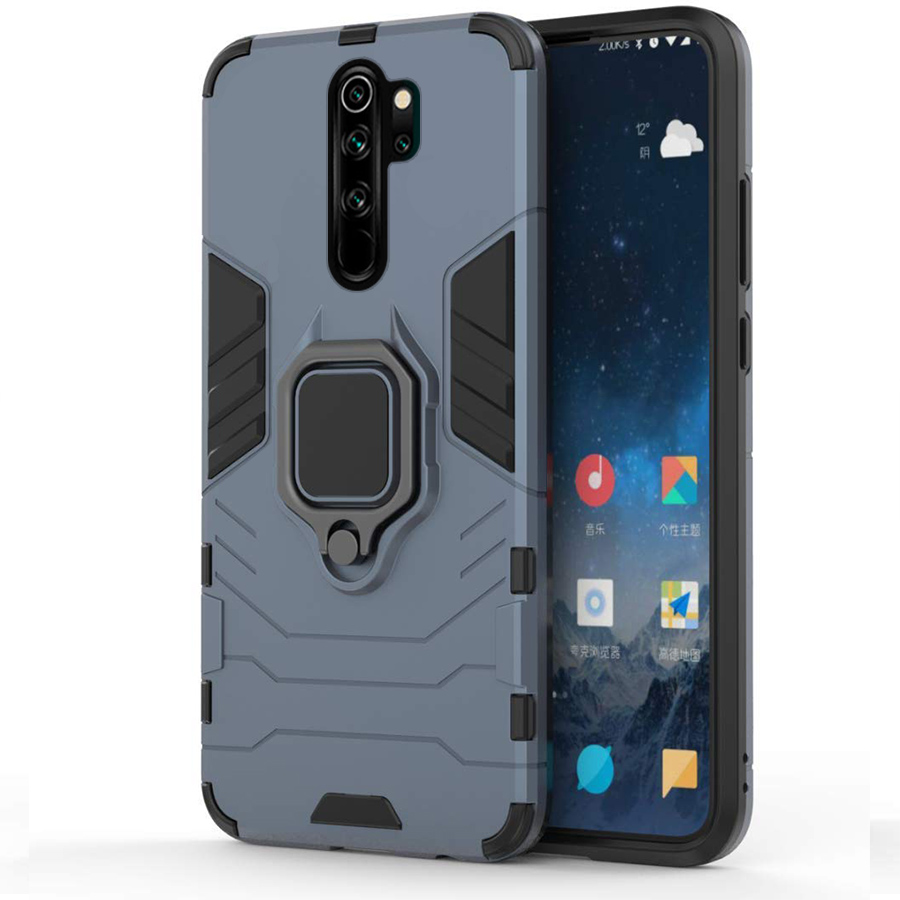 Ốp lưng cho Xiaomi Redmi Note 8 Pro Chân Xoay Nhựa PC - Handtown- Hàng Chính Hãng