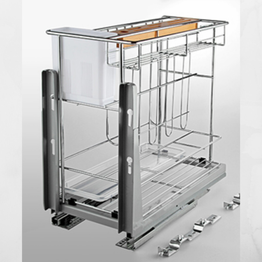 Kệ Gia vị Inox 304 Dạng Song Chính Hãng Higold Lọt Lòng Tủ 300 mm