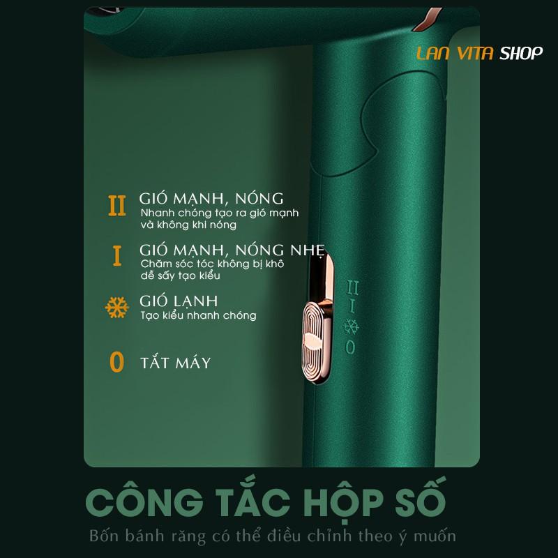 Máy Sấy Tóc Tạo Kiểu Công Suất Lớn, Chăm Sóc Tóc Không Bị Khô Xơ Nhờ Ion Âm