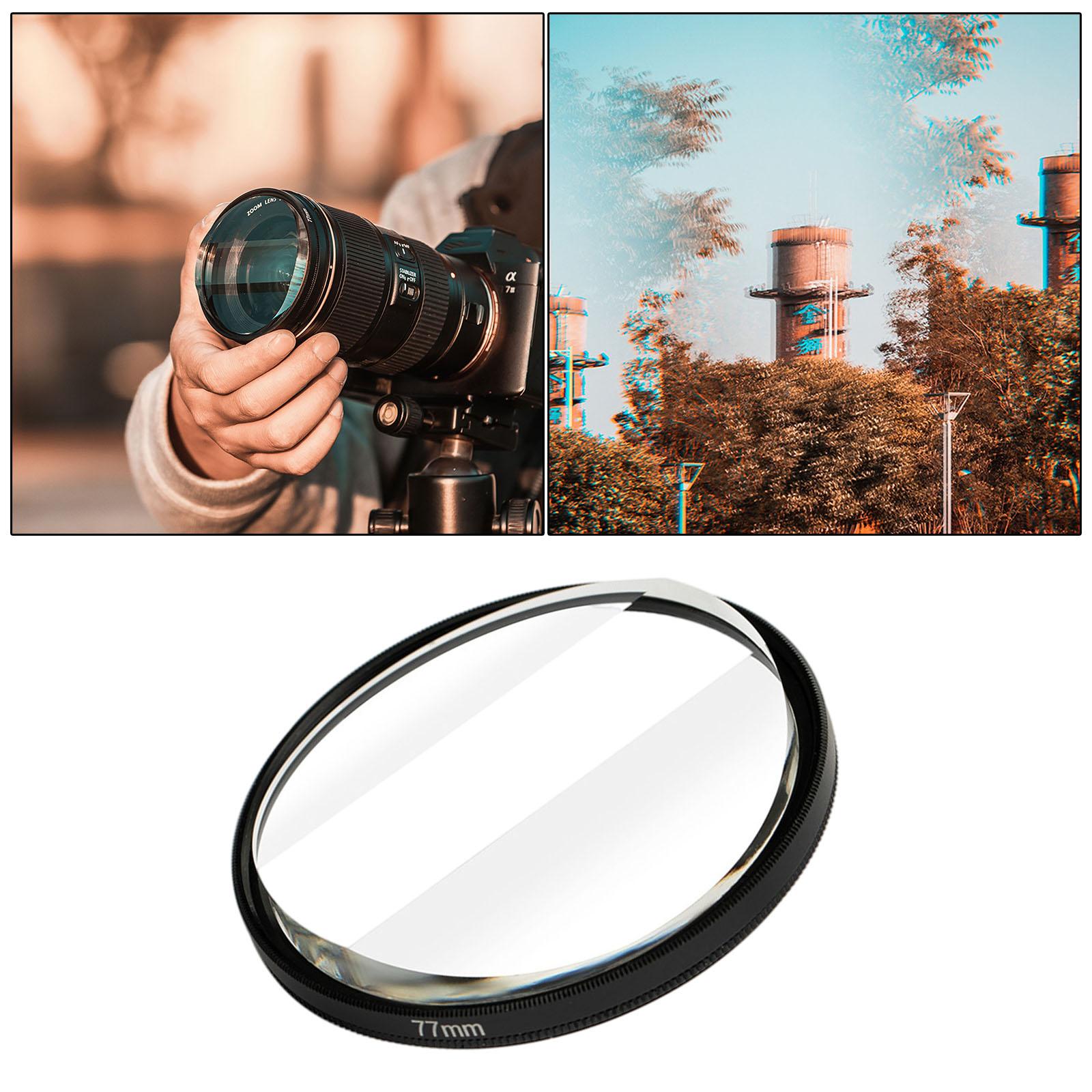 Camera Filter Accessories 77mm Linear Glass Prism,Foreground Blur,Repeated Color