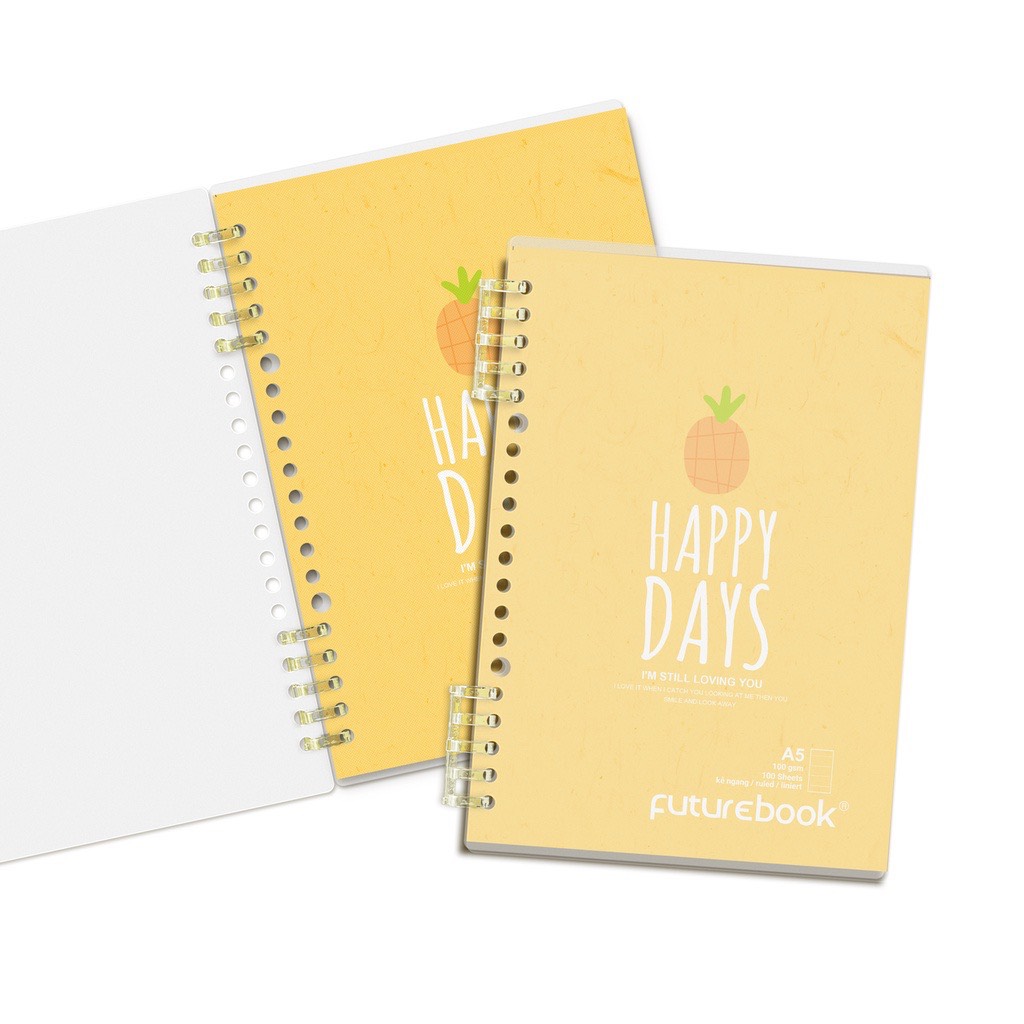 FUTUREBOOK-Sổ Còng Tiện lợi A5 –100Trang–Dòng Kẻ Ngang–Định Lượng 100Gsm. Mã Sản Phẩm CK599