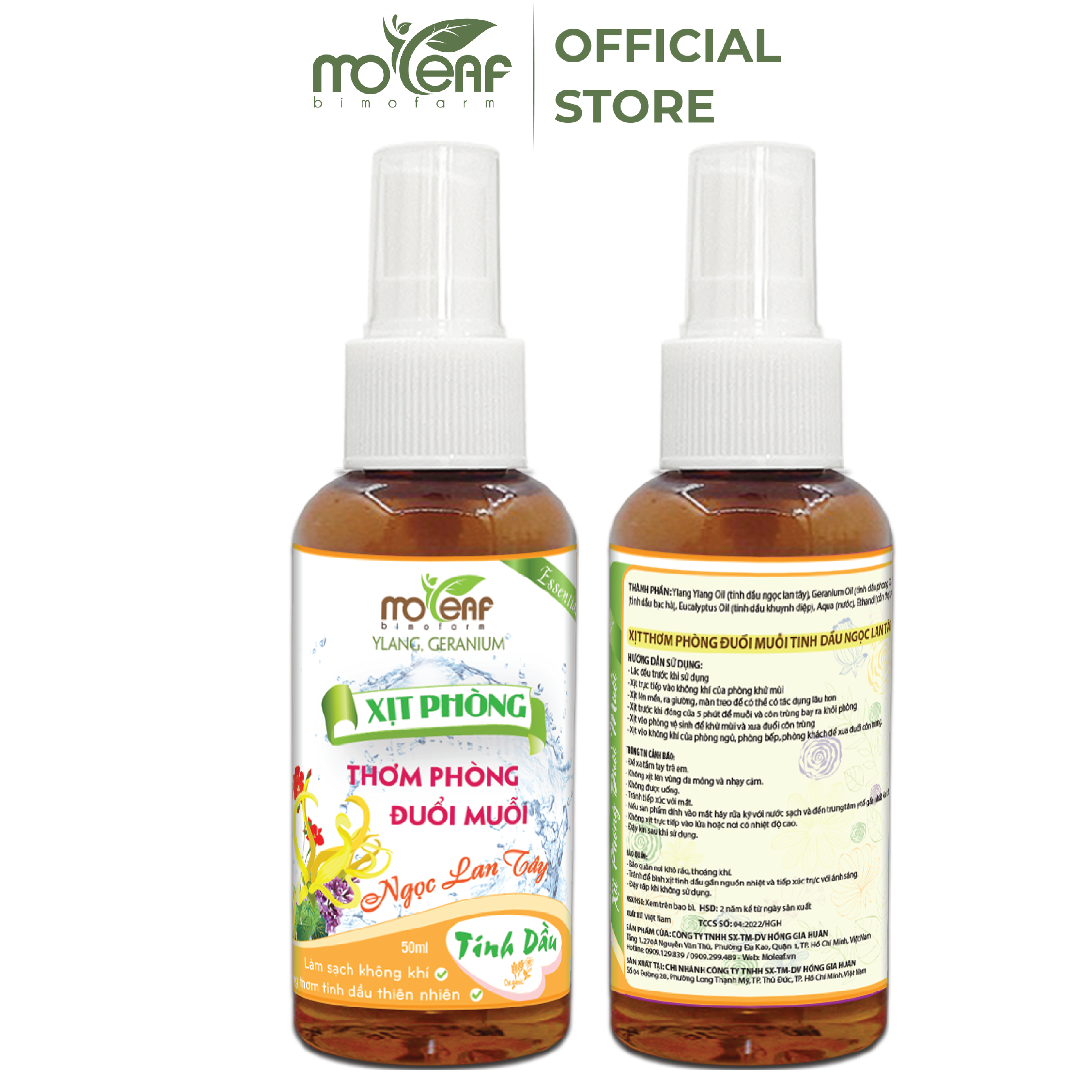 XỊT THƠM PHÒNG ĐUỔI MUỖI Côn Trùng Tinh Dầu Sả Chanh, Bạc Hà, Ngọc Lan Tây, Lavender, Cam Ngọt, Vỏ Bưởi thơm mát, lọc không khí, thư giãn tinh thần, giảm stress, diệt khuẩn