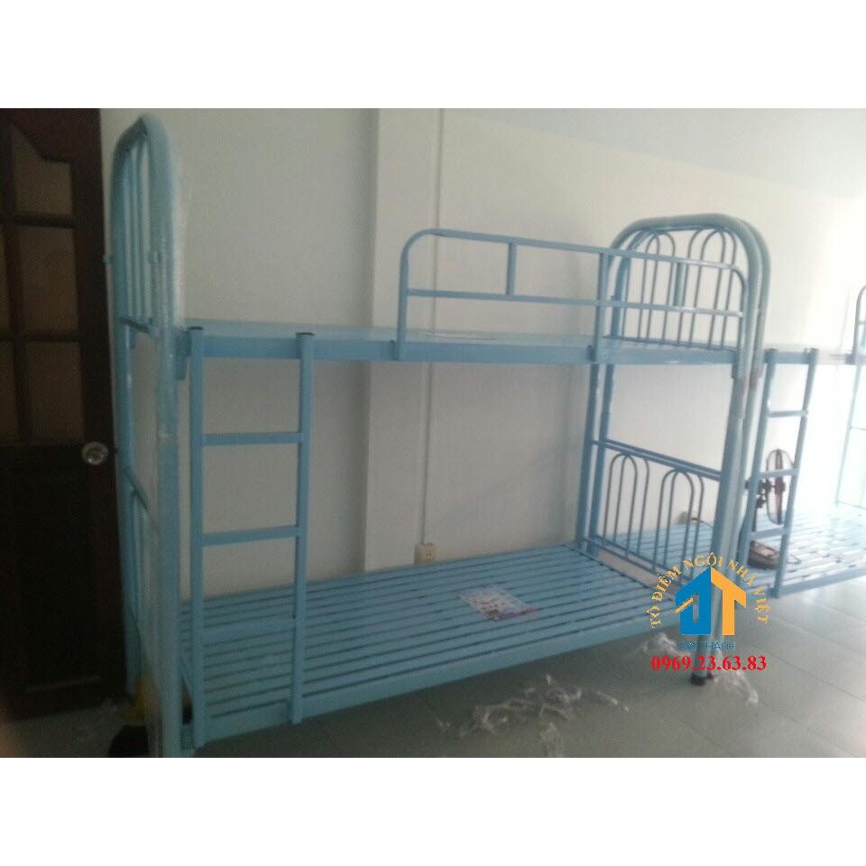 Giường Sắt 2 Tầng: Kích thước 1m2x1m2x1m7 ĐẠI THÀNH nhiều màu