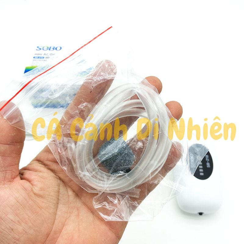 Máy sủi khí oxy Tích ĐIện 1 vòi SOBO SB-218 cho hồ cá cảnh