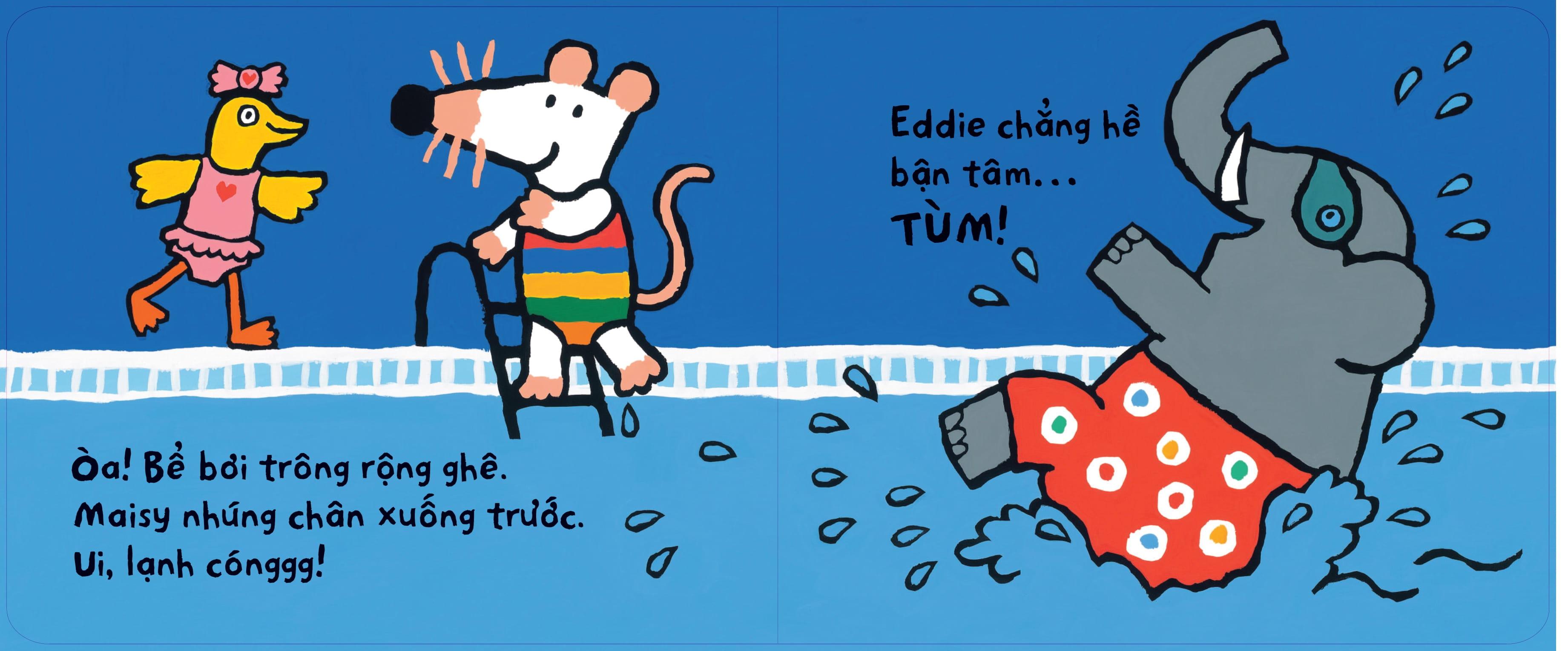 Sách - Trải Nghiệm Đầu Tiên - Maisy Học Bơi